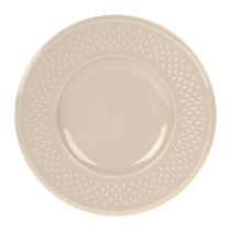 GRAIN DE RIZ ASSIETTE DESSERT TAUPE