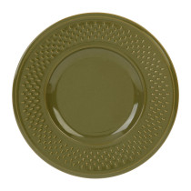 GRAIN DE RIZ ASSIETTE DESSERT KAKI